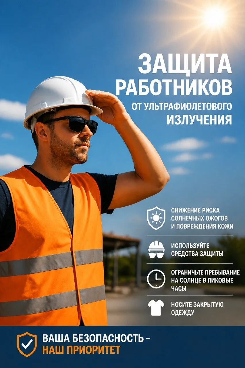 🌞 Защита работников от ультрафиолетового излучения 🌞