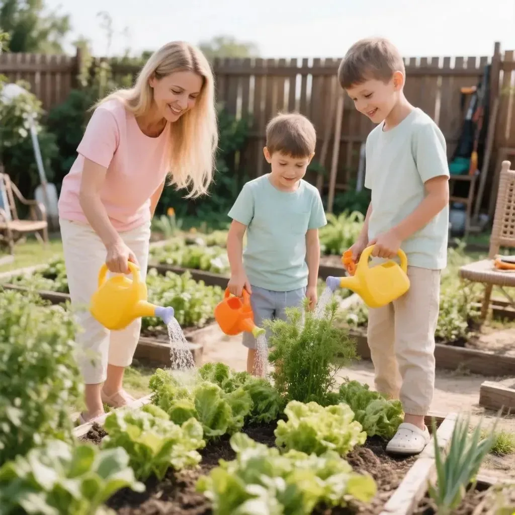 🌾 ОГОРОД И ДАЧА: ВОСПИТАНИЕ ЧЕРЕЗ ЗЕМЛЮ.  📝 Horticultural Therapy Journal (2025): дети, участвующие 