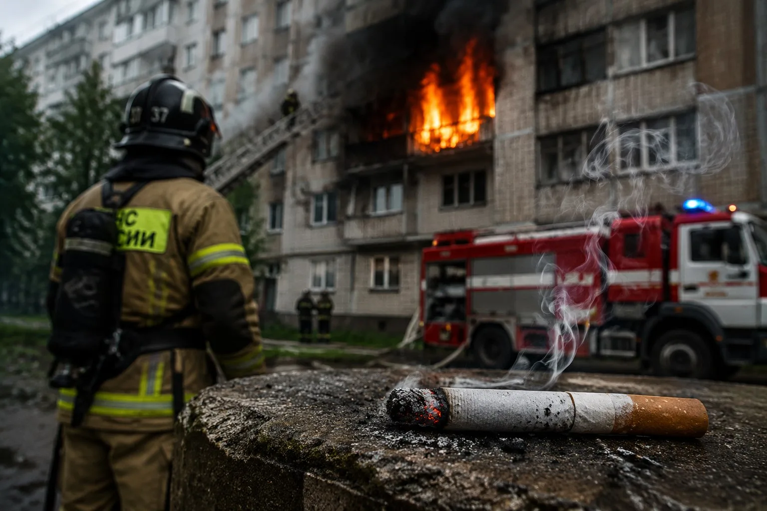 🚬 Курение на балконе: не просто вредная привычка, а угроза для всех.

Многие считают, что выйти пок