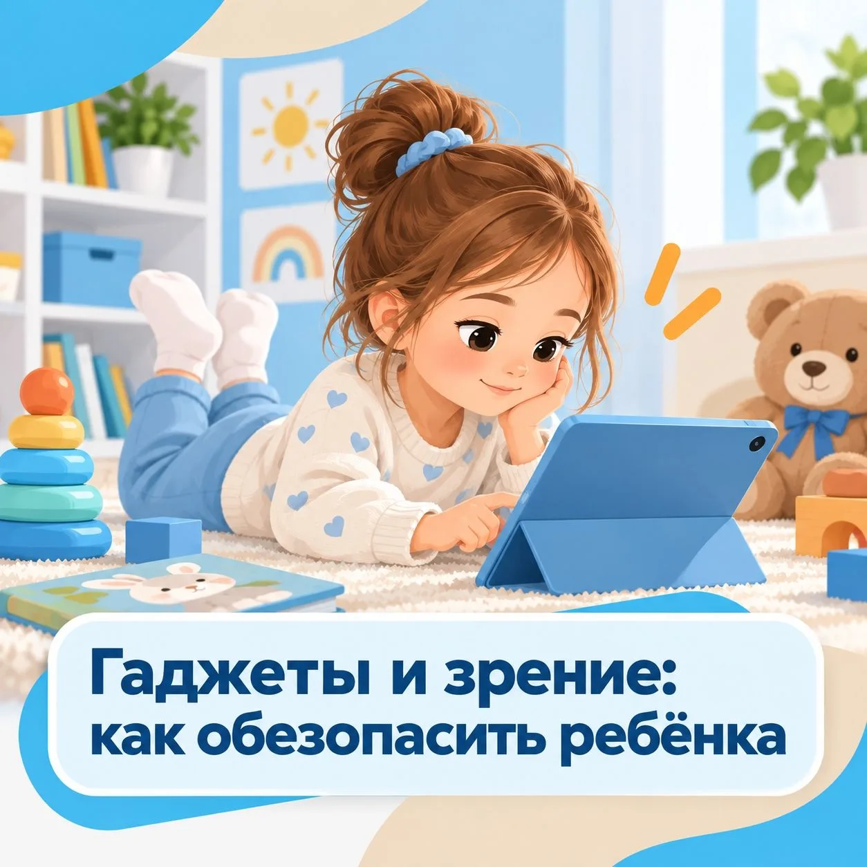 👀📱Беспокоитесь за зрение ребенка, когда он проводит время у экрана?