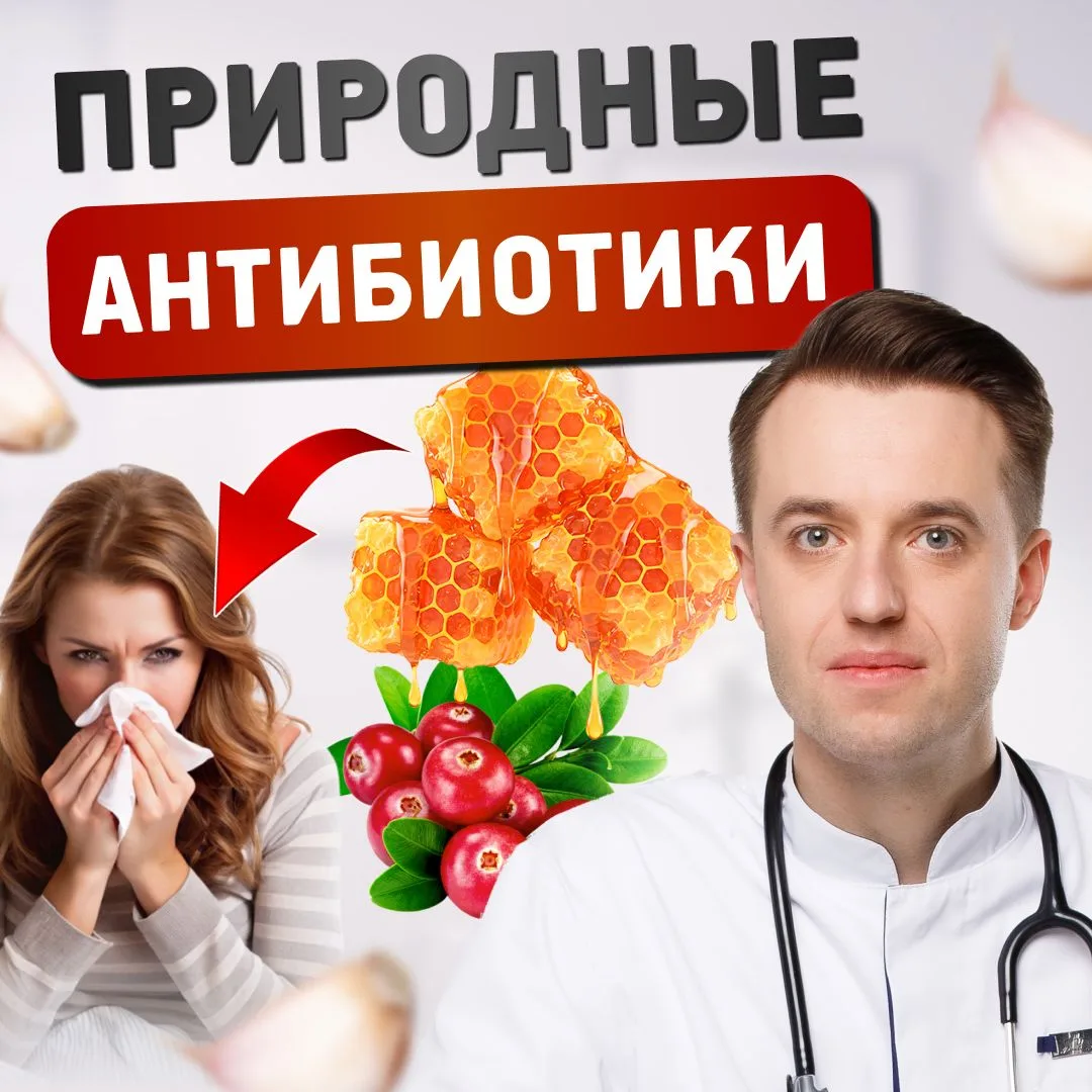 "Природные антибиотики" – чеснок, мёд, прополис. Работают ли они? Разбираем научно.   Топ природных 