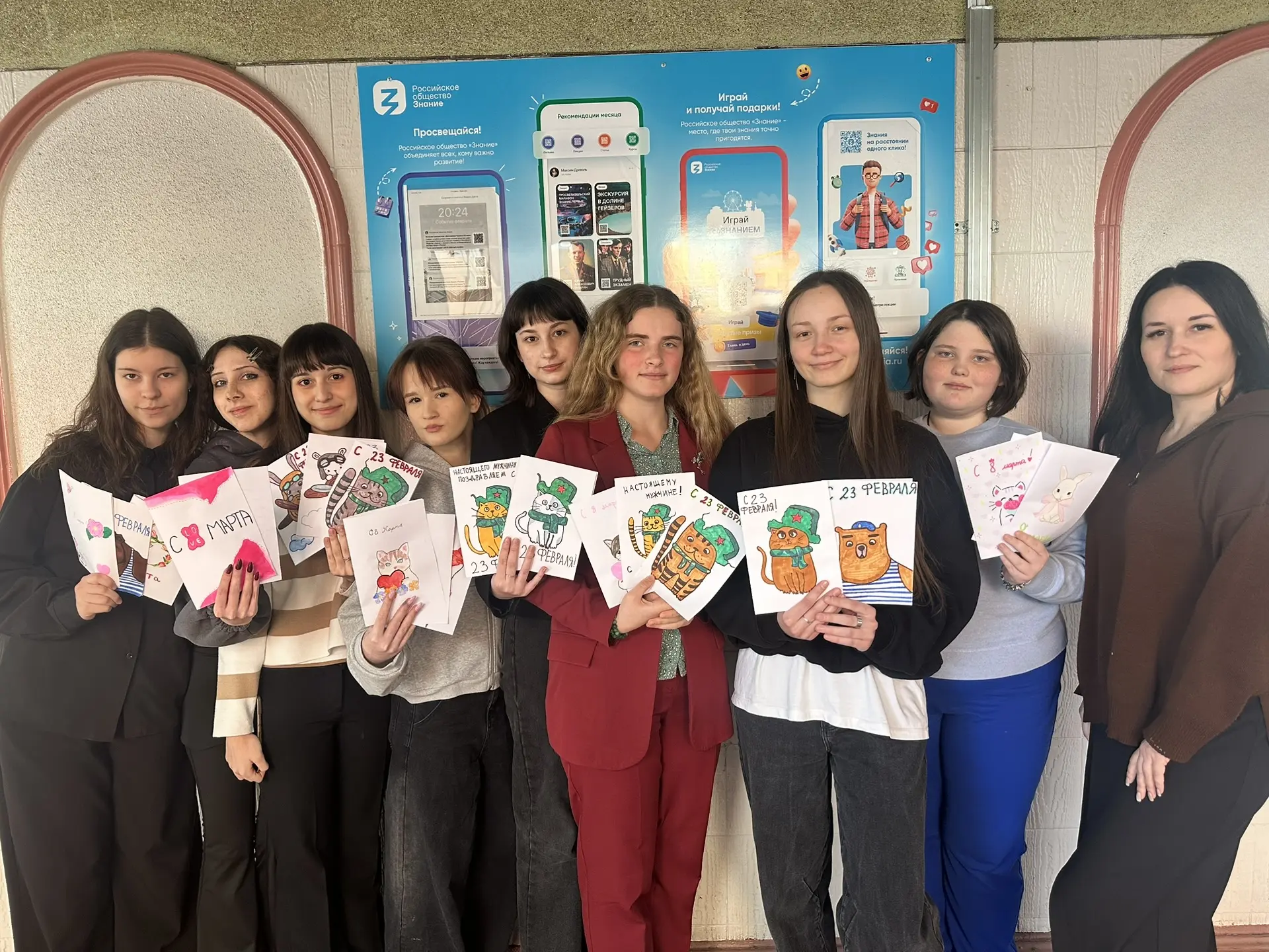 Поздравления в конверте тепла ✨  Волонтерский отряд «Девятка» присоединился к Всероссийской акции «В