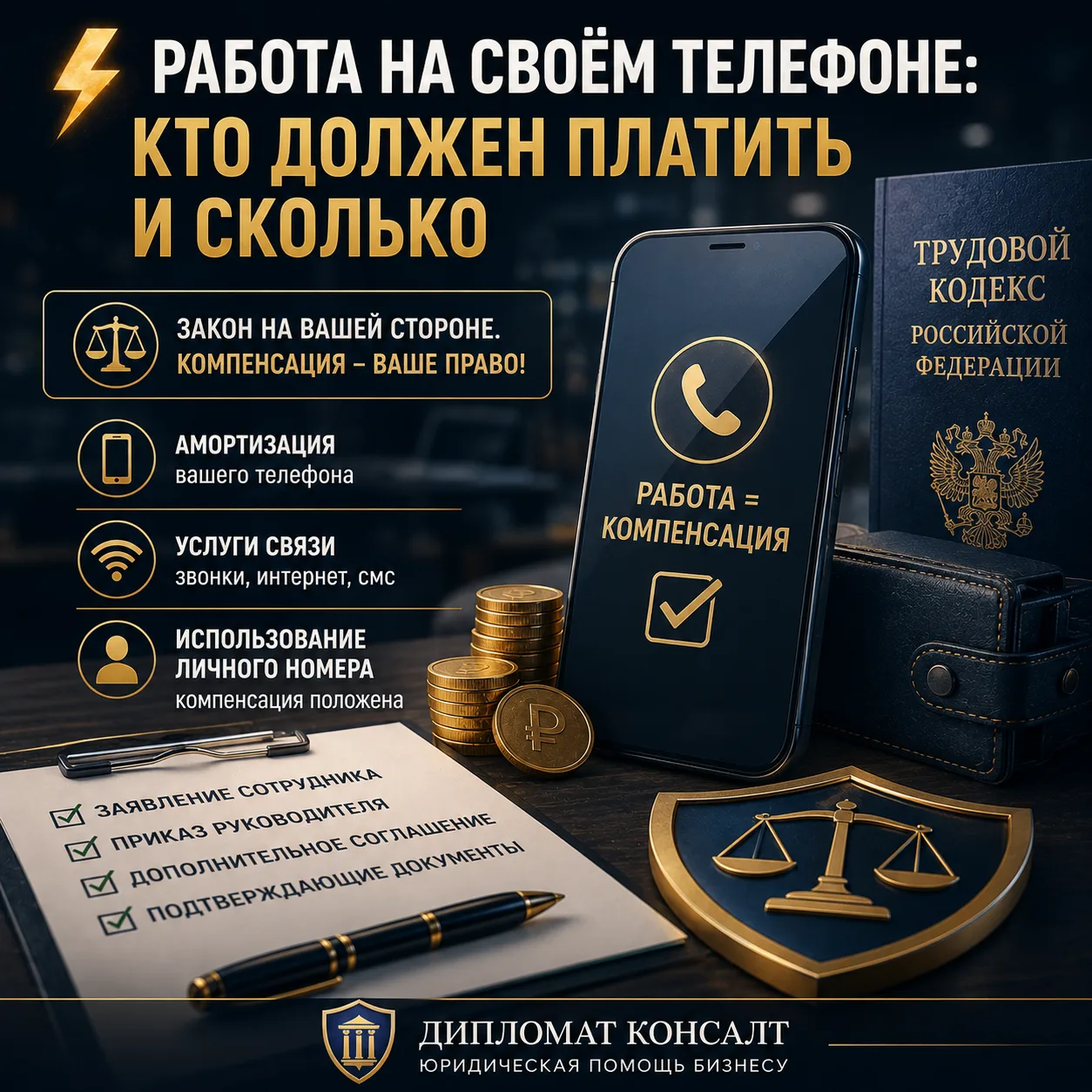 ⚡️ Свой телефон для работы: кто должен платить?