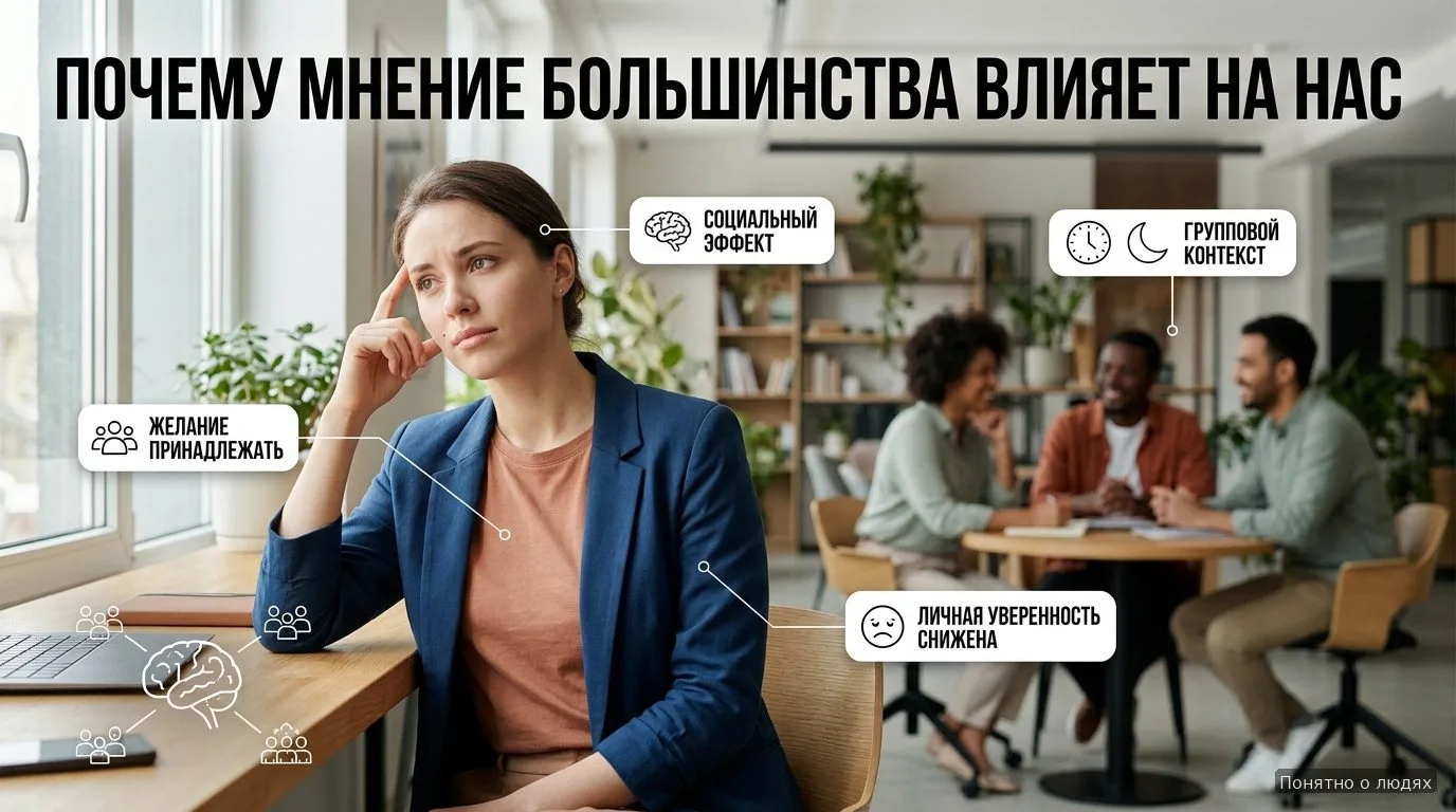 Почему мнение большинства влияет на нас