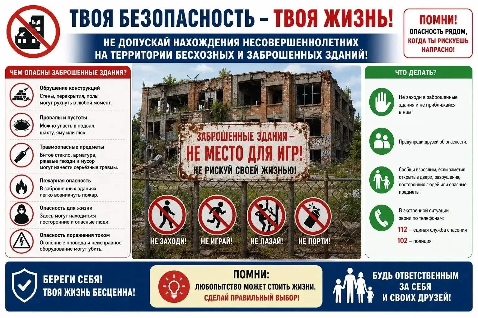 Уважаемые родители! Просим контролировать местонахождение детей и ежедневно напоминать о необходимос