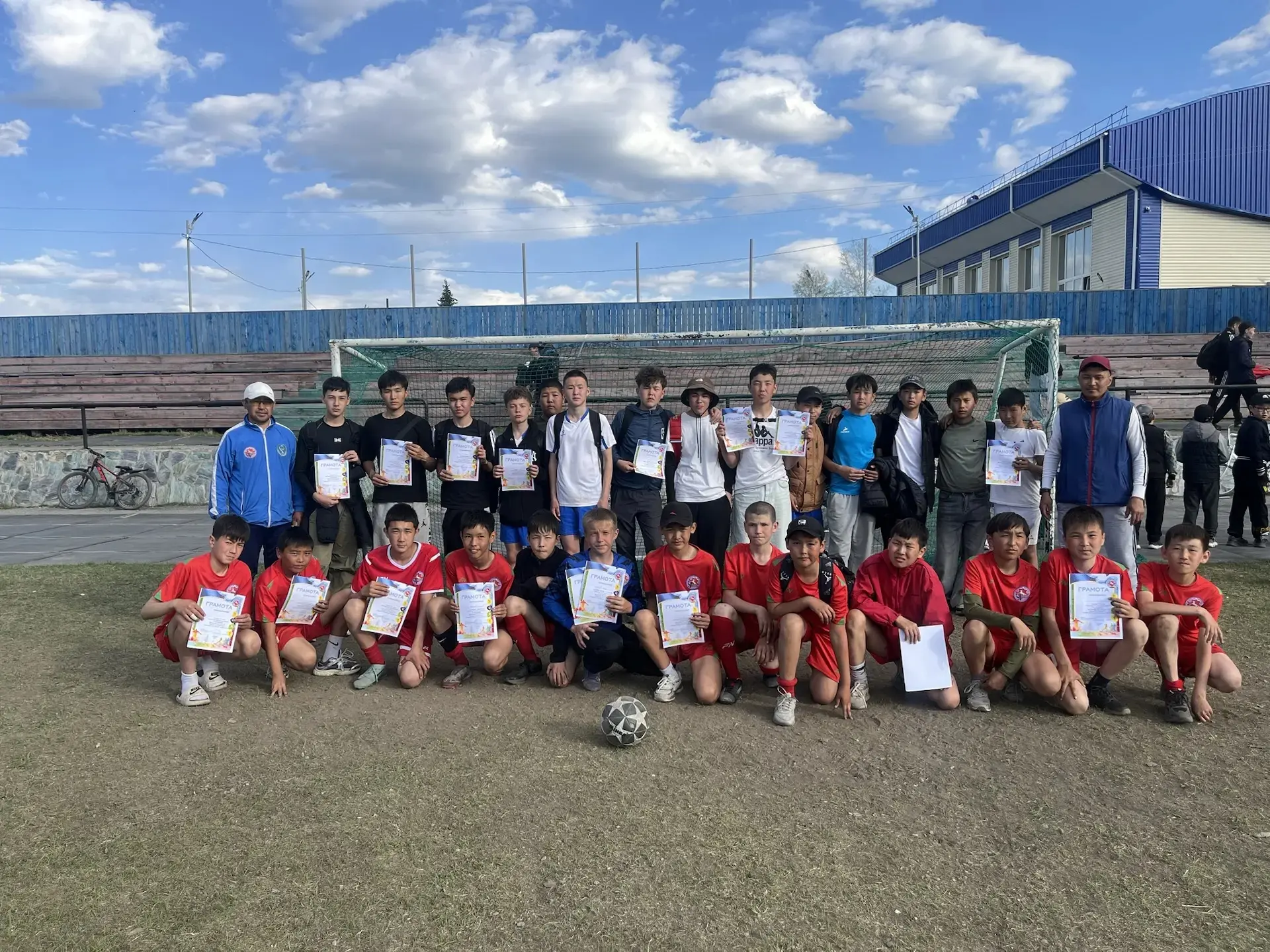 ⚽⚽⚽8 мая на стадионе Чарас в селе Усть-Кан прошел муниципальный этап Всероссийских соре...