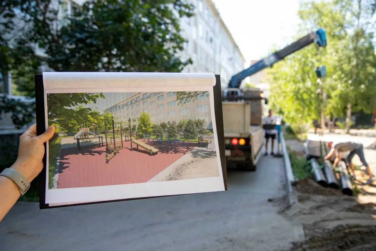 Благодаря госпрограмме в этом году в Тынде преобразится очередная дворовая территория  Ранее Президе