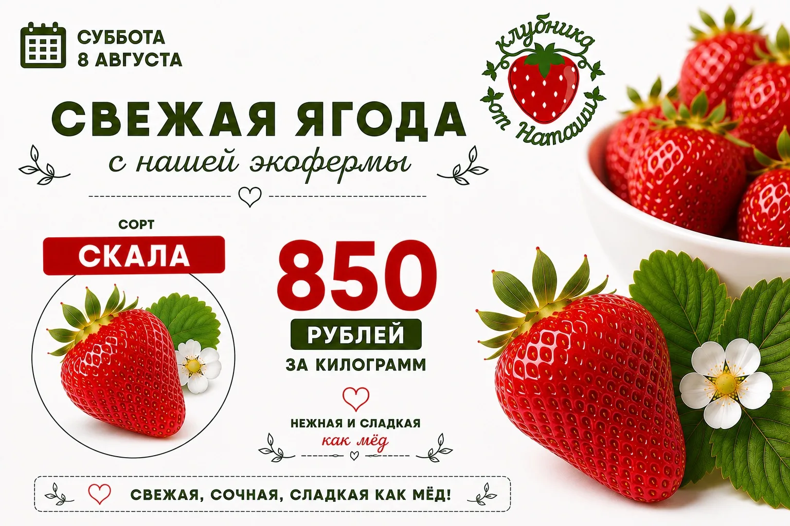 Клубничная суббота 🍓🍓🍓