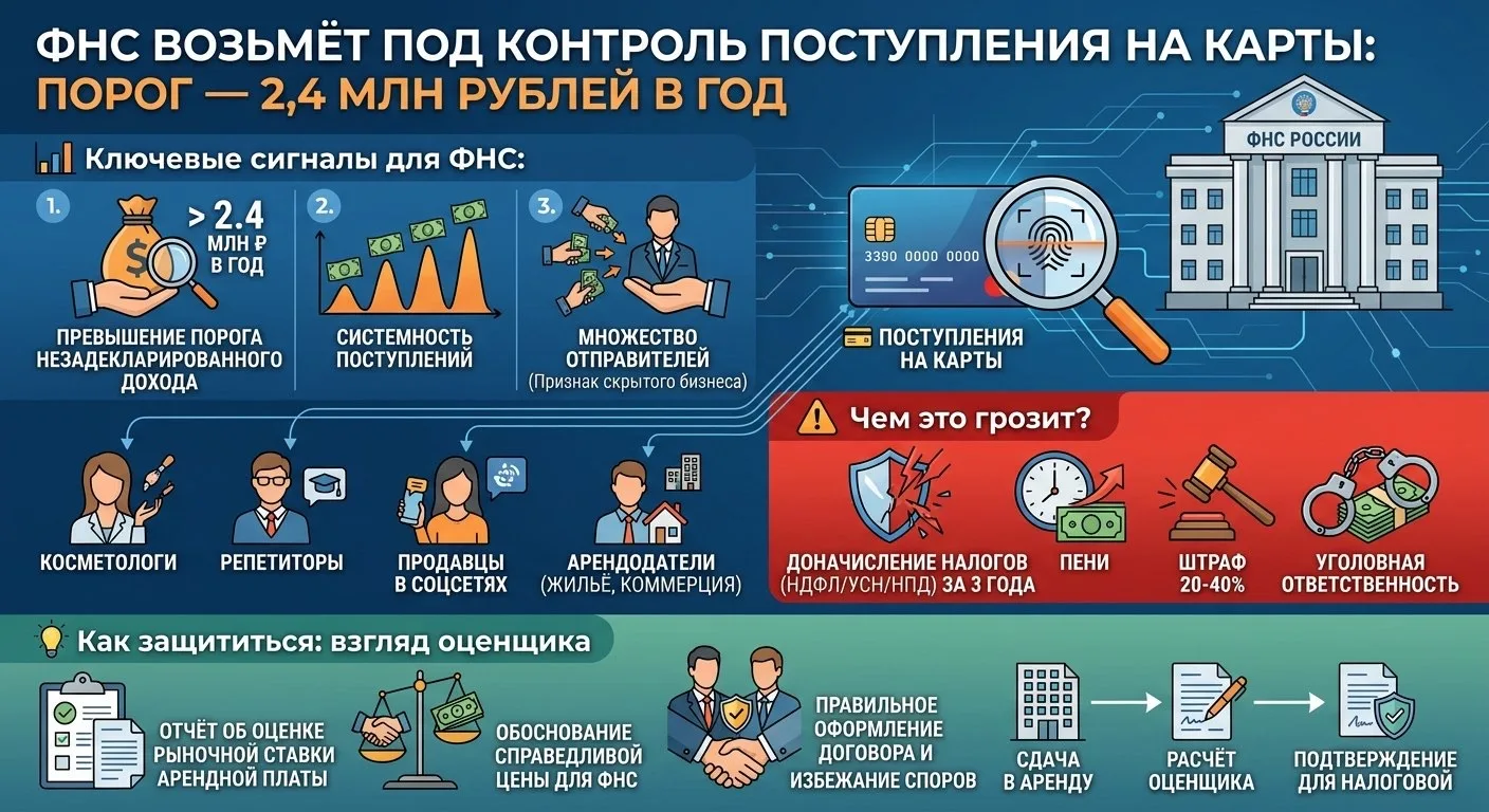 ⚡️ ФНС ВОЗЬМЁТ ПОД КОНТРОЛЬ ПОСТУПЛЕНИЯ НА КАРТЫ: ПОРОГ — 2,4 МЛН РУБЛЕЙ В ГОД

Налоговая служба зап