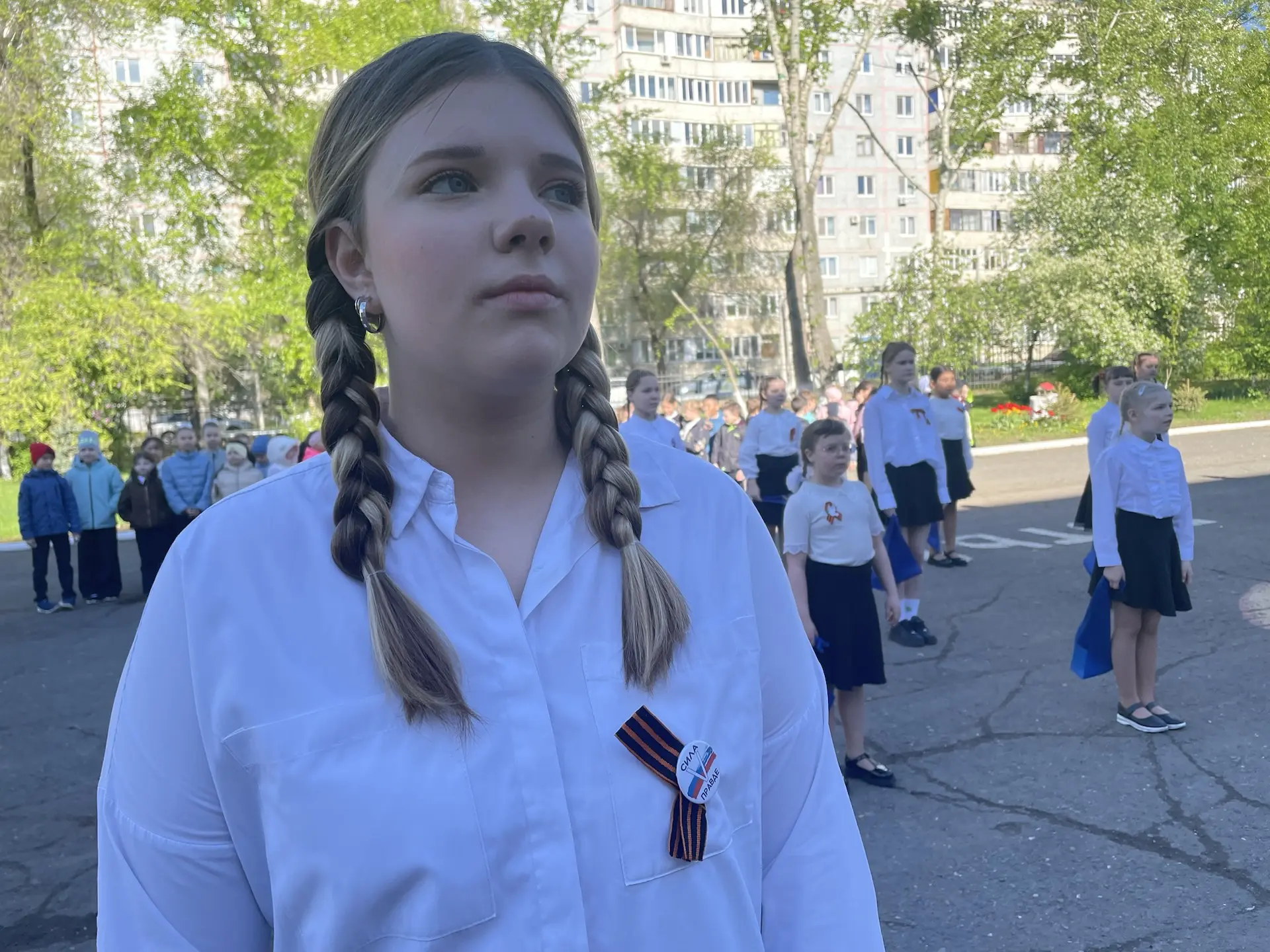 🎖️ Торжественная линейка ко Дню Победы прошла в нашей школе!  В преддверии самого светлого и трогате