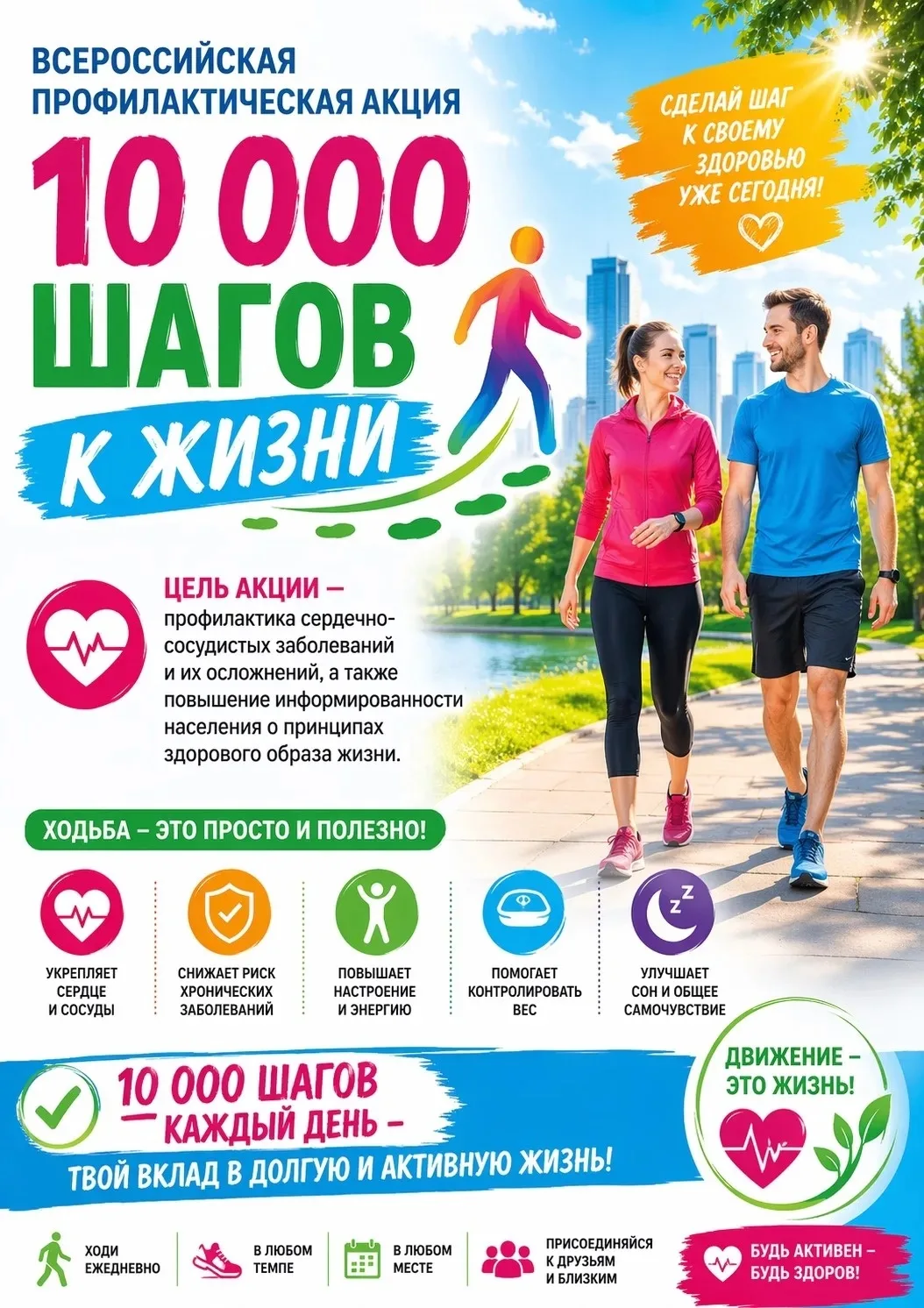 ✨ 15 мая 2026 в Прибельской врачебной амбулатории пройдет Всероссийская акция «10 000 ш...