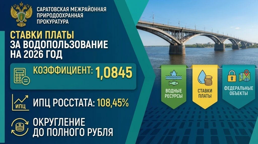 📢 Саратовская межрайонная природоохранная прокуратура разъясняет порядок расчета ставо...
