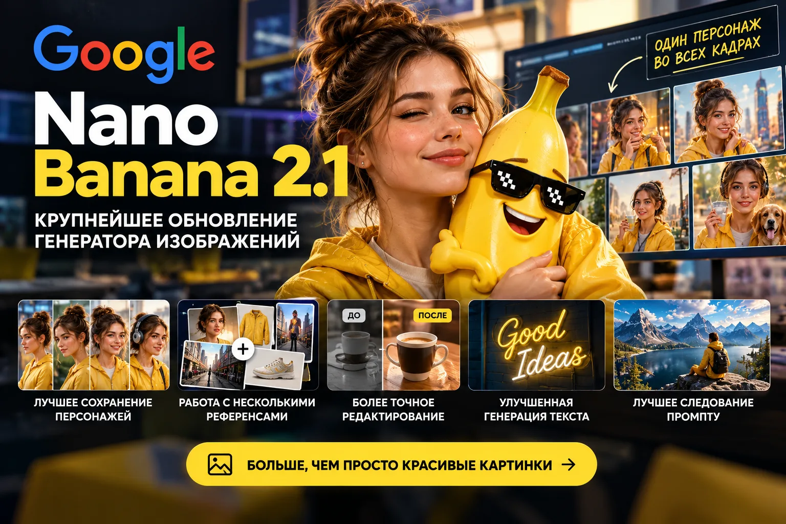 🍌 Nano Banana 2.1 вышла — и это может быть одно из самых полезных обновлений для созда...