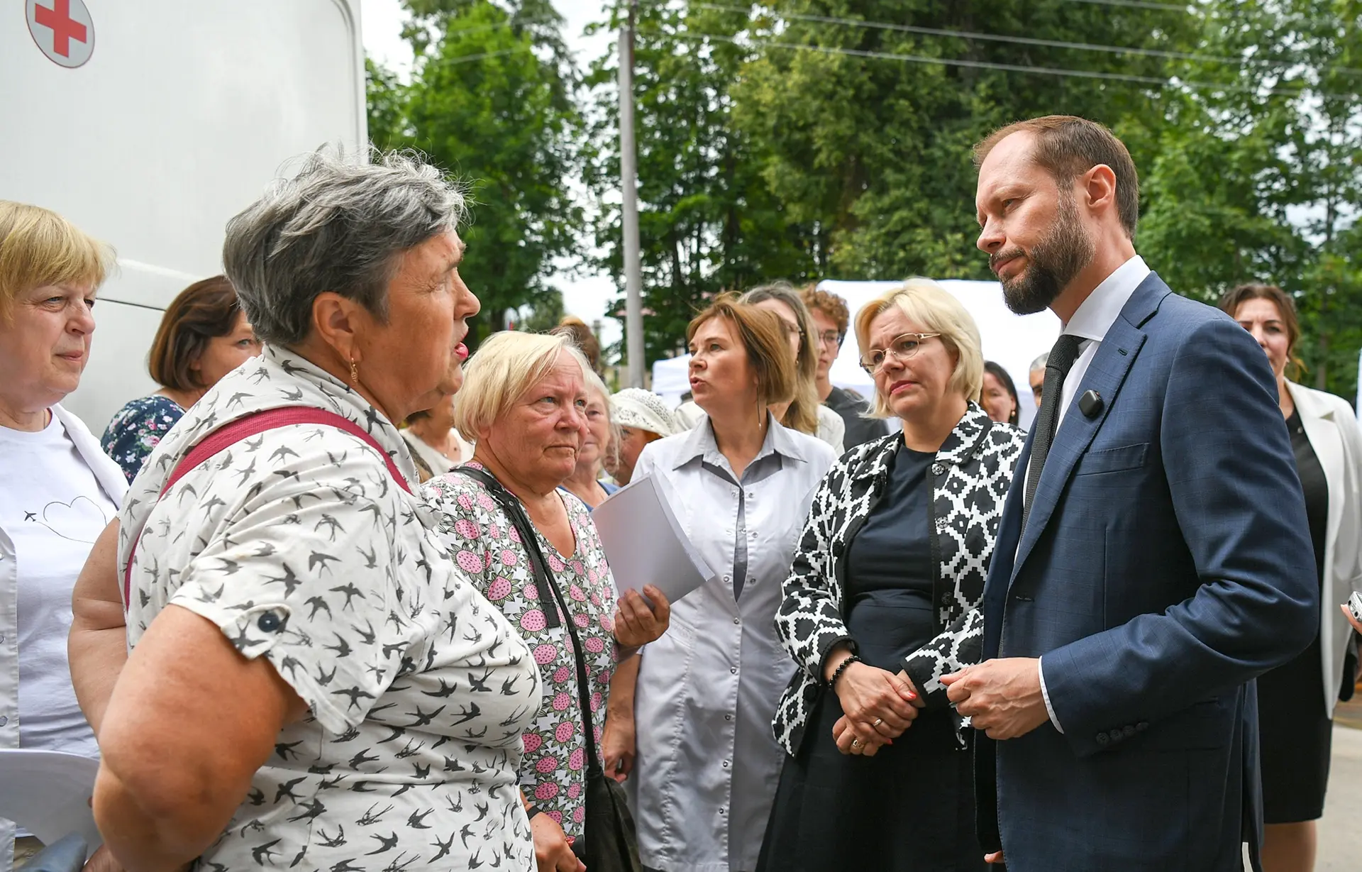 Работаю сегодня в Кувшиновском округе. Первым делом посетил площадку «Поезда здоровья».