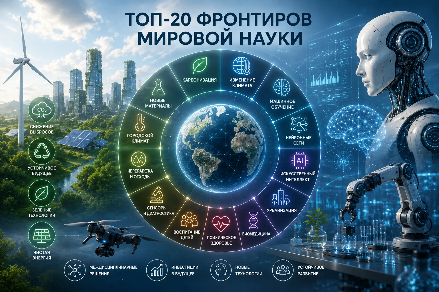 ⚗️ Топ-20 фронтиров мировой науки