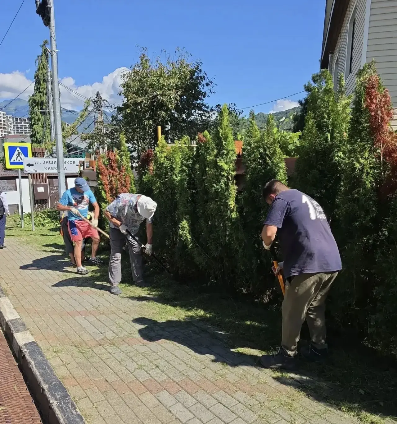 🇷🇺В Адлерском районе продолжаются работы по благоустройству