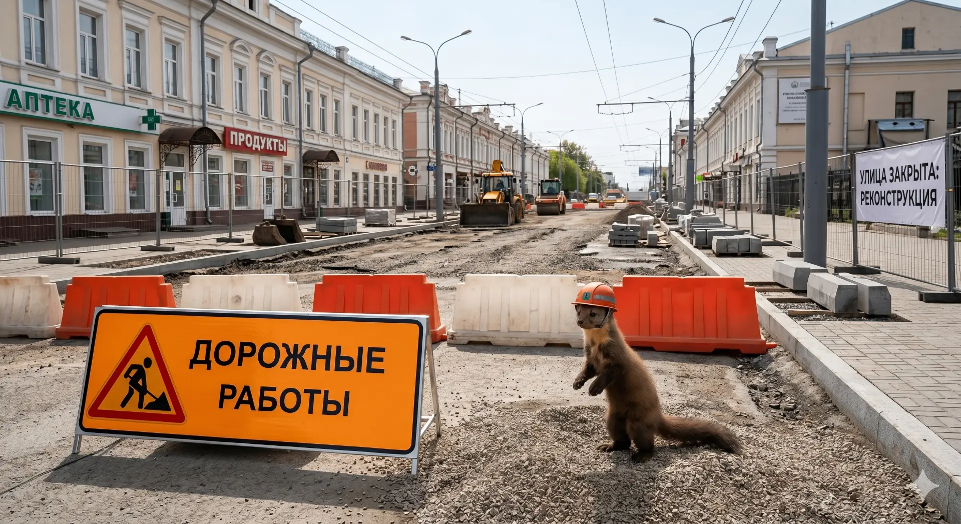 В Уфе перекроют движение для благоустроительных и инженерных работ