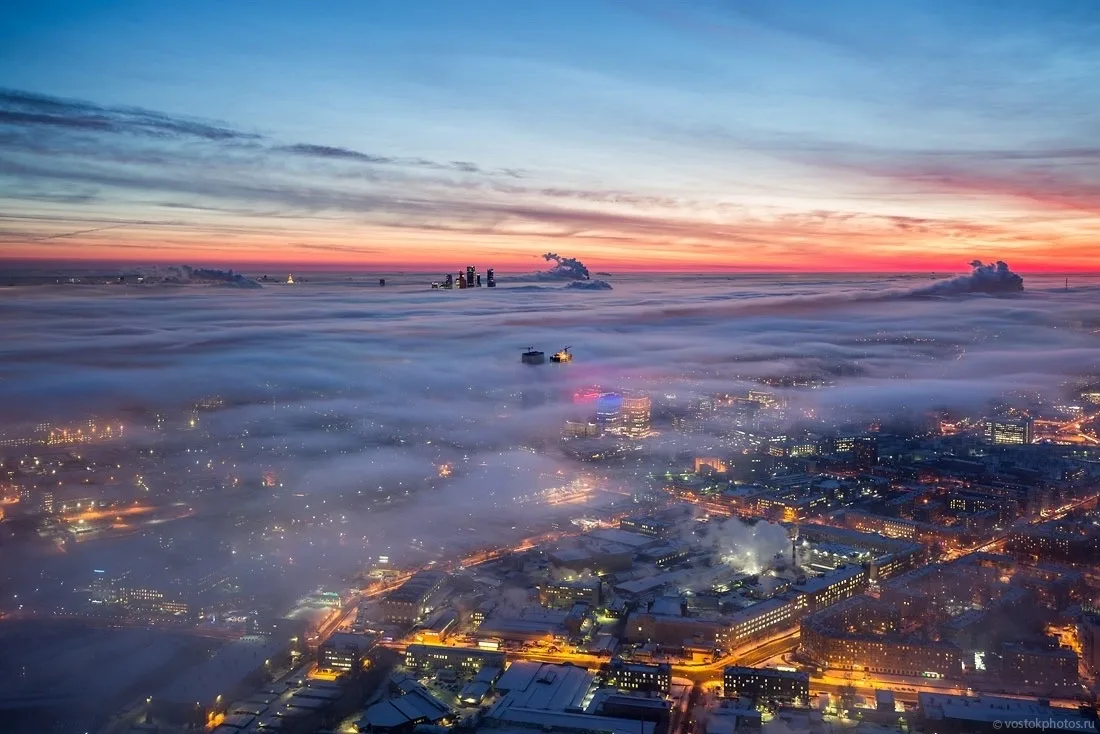 Москва с высоты 340 метров.