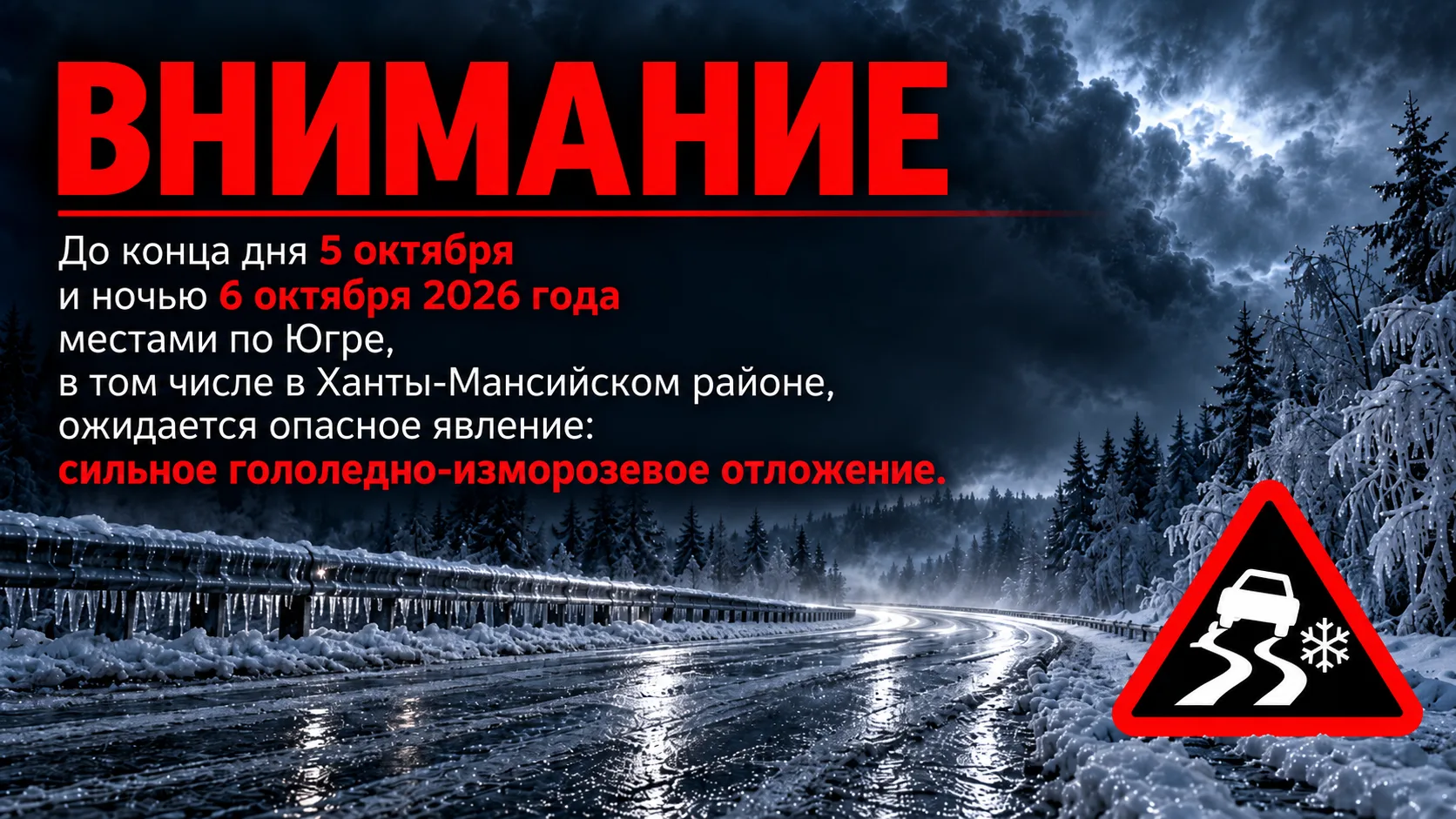 До конца дня 5 октября и с сохранением ночью 6