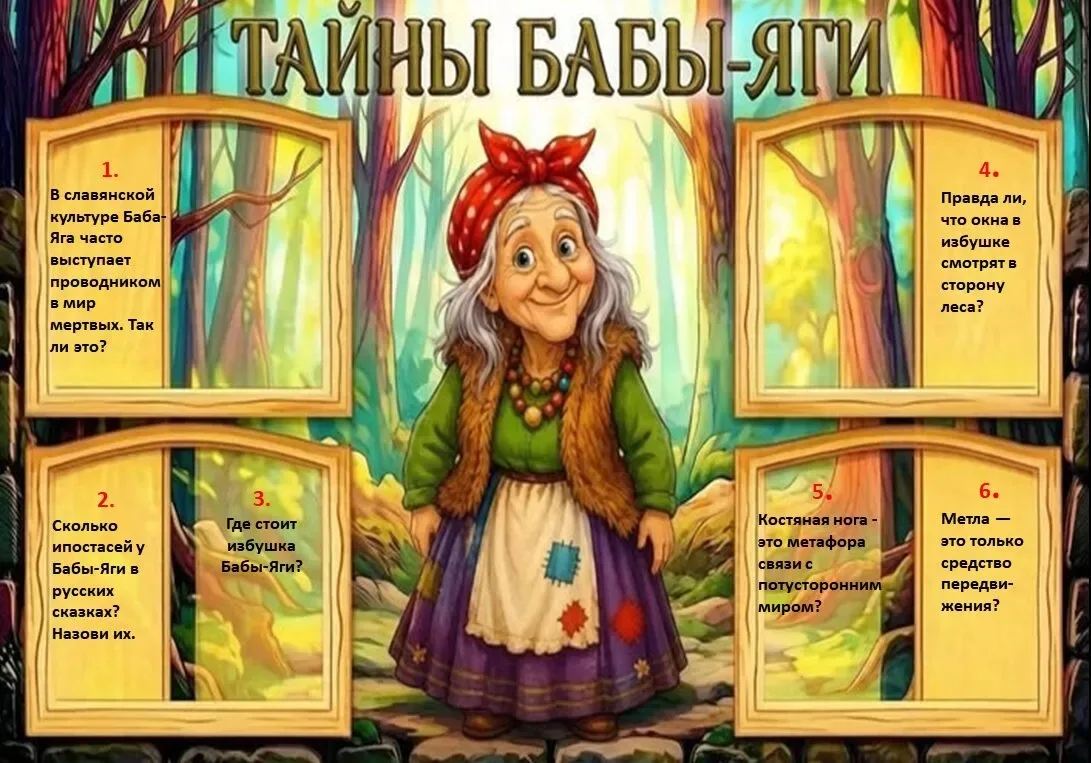 Дорогие родители и коллеги! Вашему вниманию предлагается викторина «Тайны Бабы Яги». Всё ли вы знает