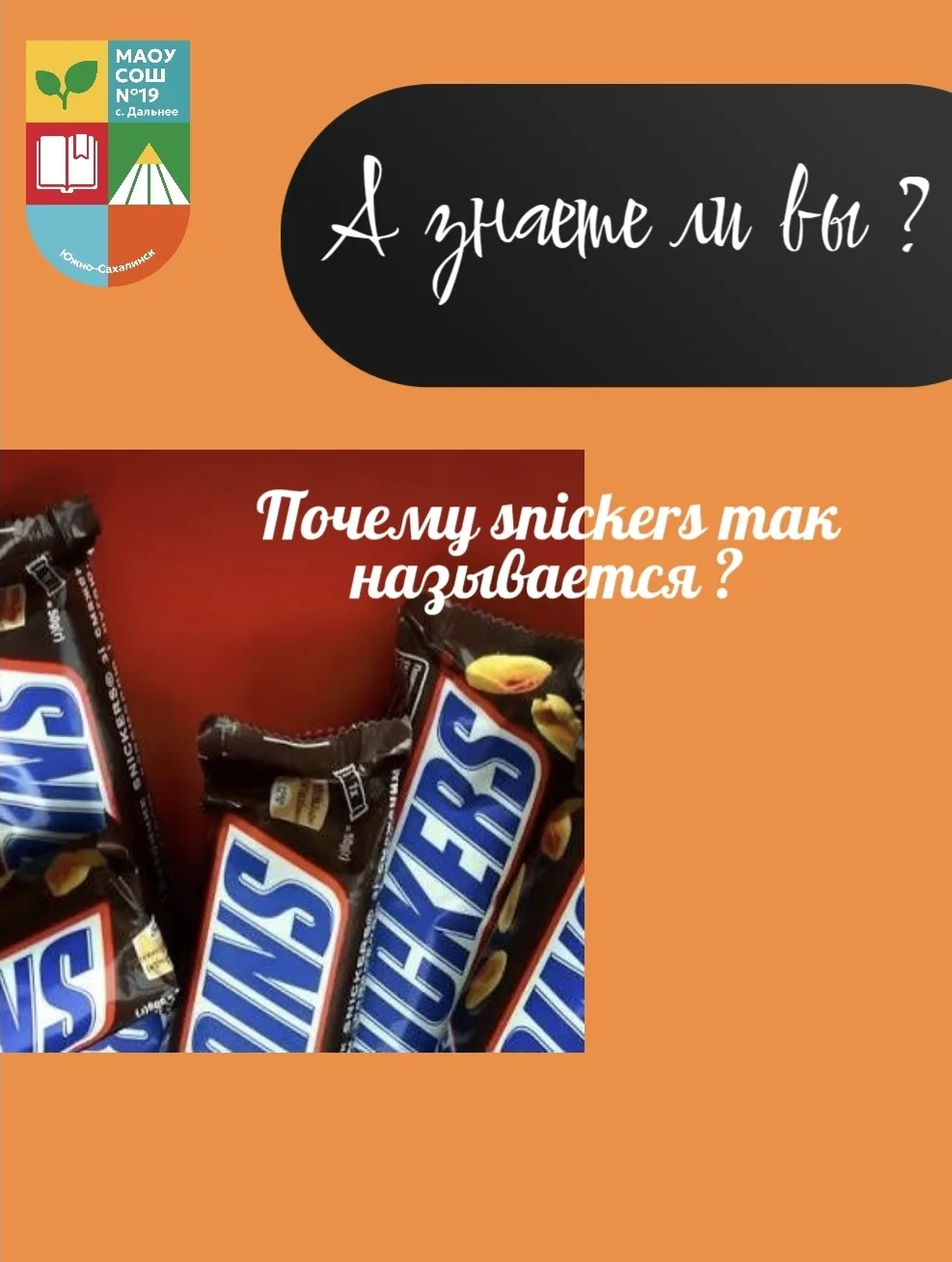 А знаете ли вы, что «Сникерс» назвали в честь... лошади? 🐴🍫

Самый продаваемый батончик в мире пол