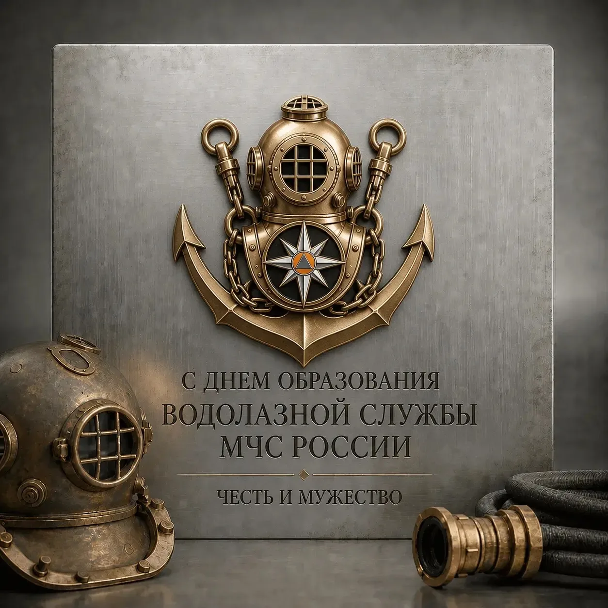 Поздравление главы МЧС России Александра Куренкова по случаю 30-летия водолазной службы ведомства   