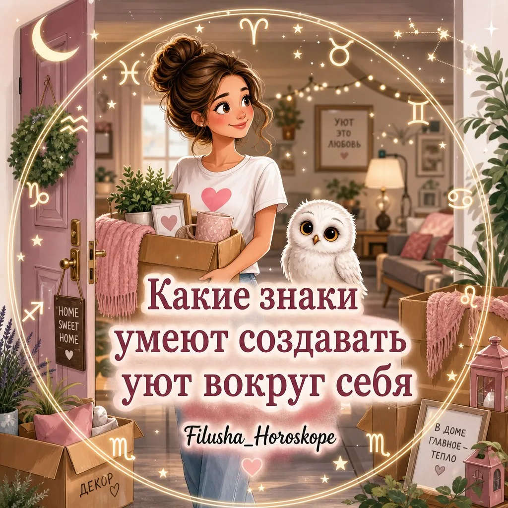 🏡✨ Какие знаки умеют создавать уют вокруг себя