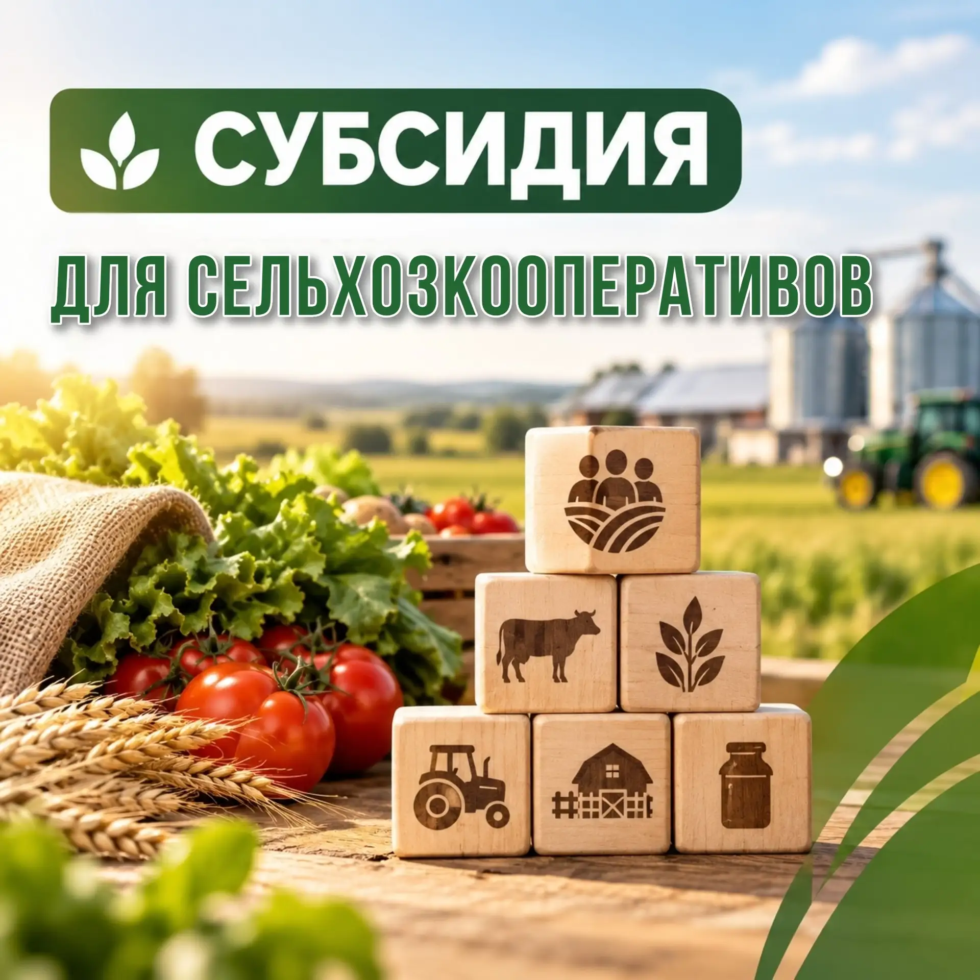 ОТКРЫТ ОТБОР на предоставление субсидии на поддержку и развитие сельскохозяйственных по...