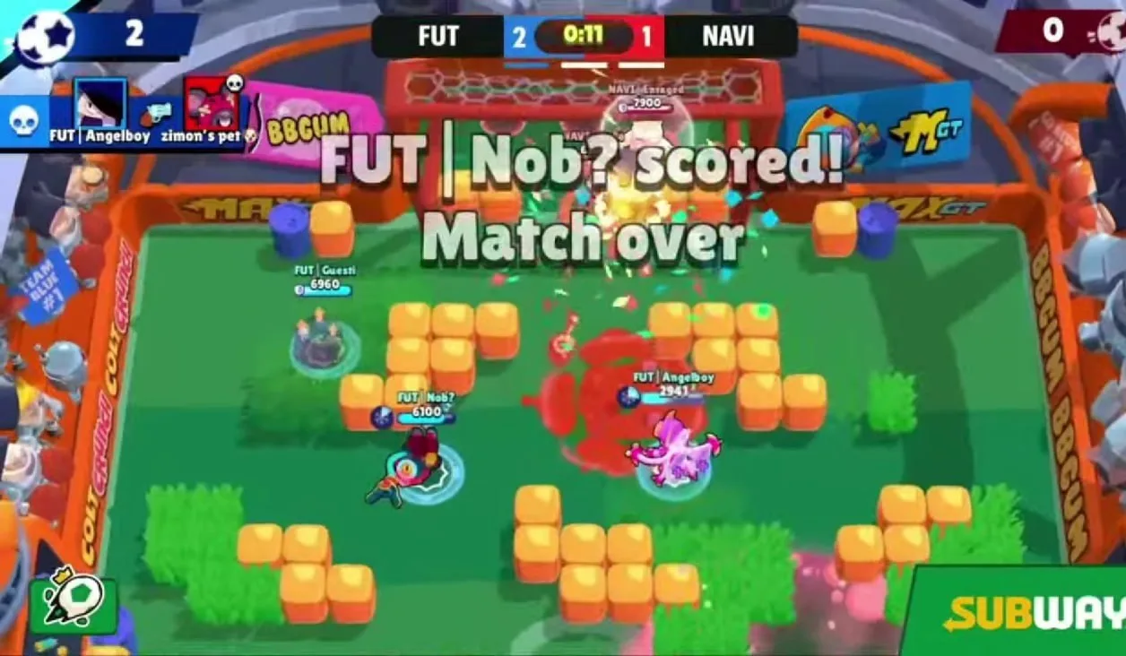 ⚡️ Прошёл игровой день в Brawl Ball League, итоги матчей следующие: