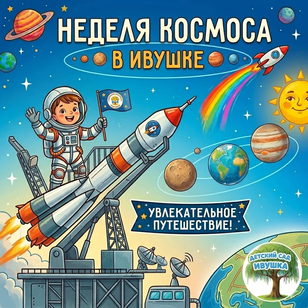 🚀Дошкольники отправились в космическое путешествие