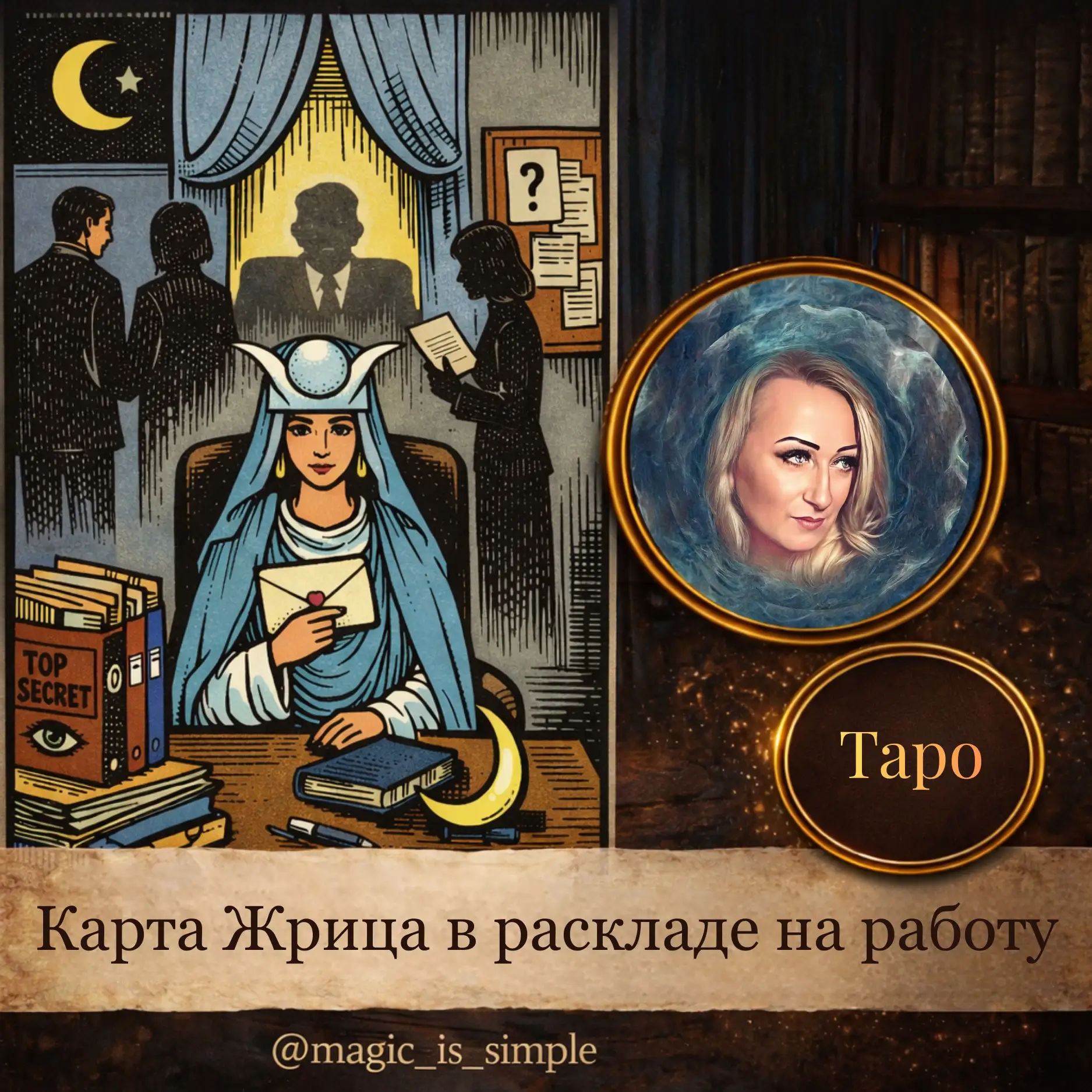 Карта Жрица в раскладе на работу является показателем тайны и скрытности. Этот аркан пр...