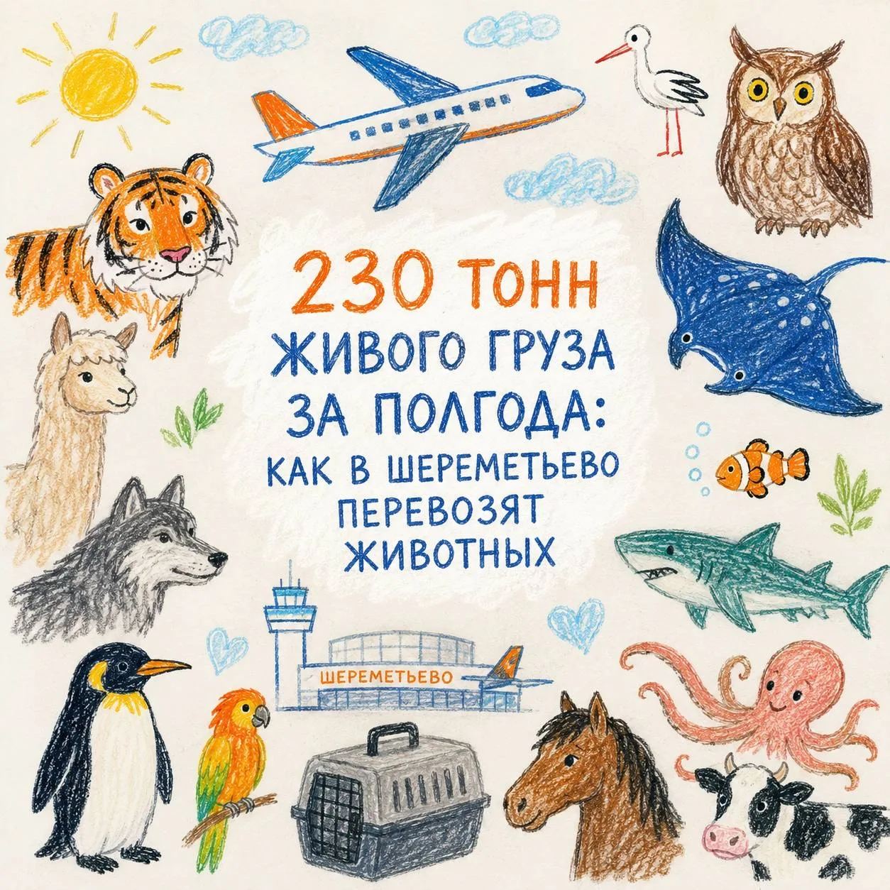🐾 230 тонн живого груза за полгода: как в Шереметьево перевозят животных

✈️ С начала 2026 года спе