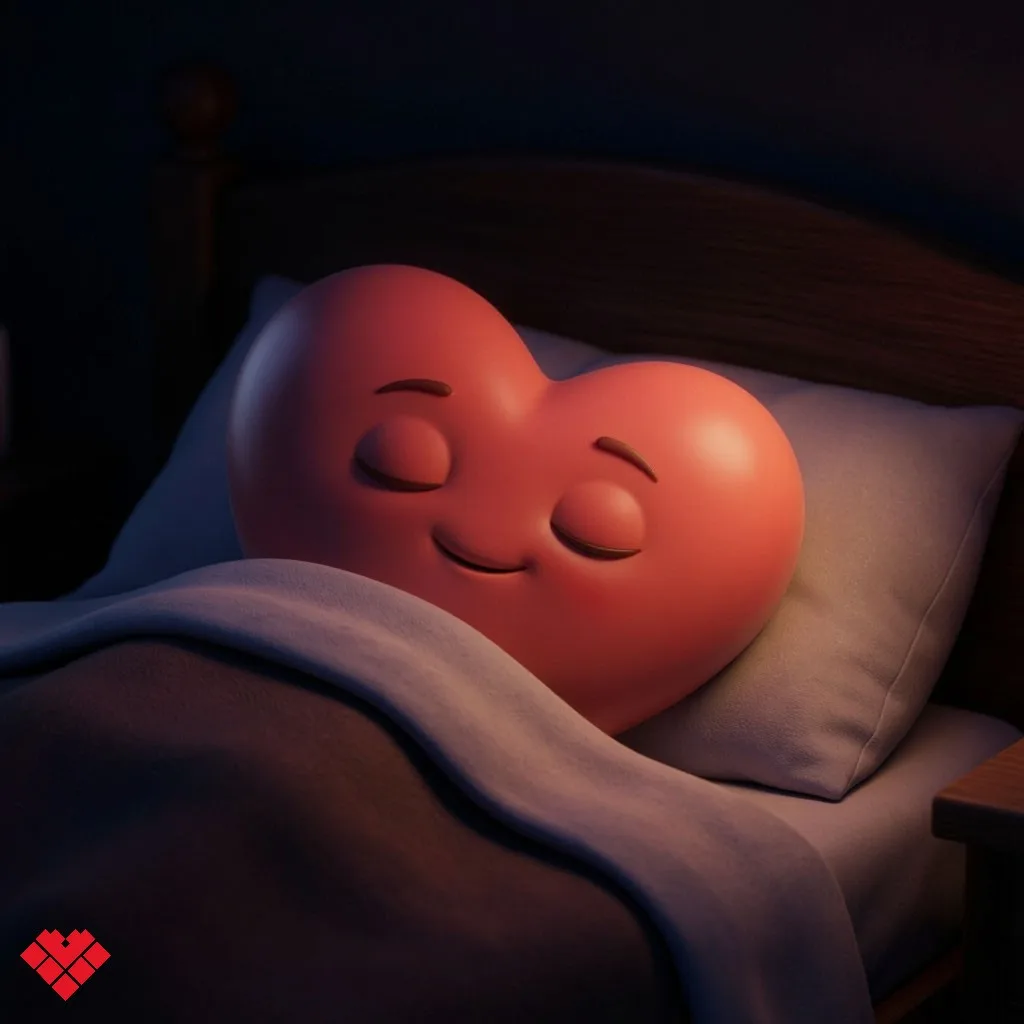 🌙 Здоровый сон — важный щит для сердца! ❤️