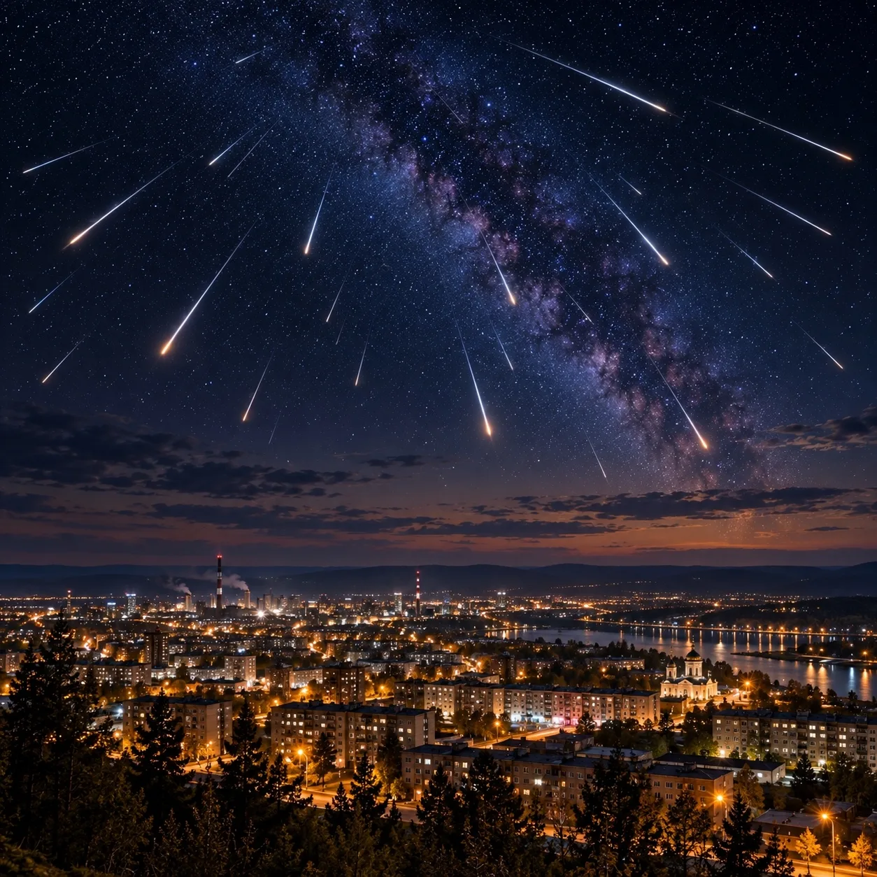 🌠 Жителей Свердловской области ждёт красивое астрономическое явление — метеорный поток...