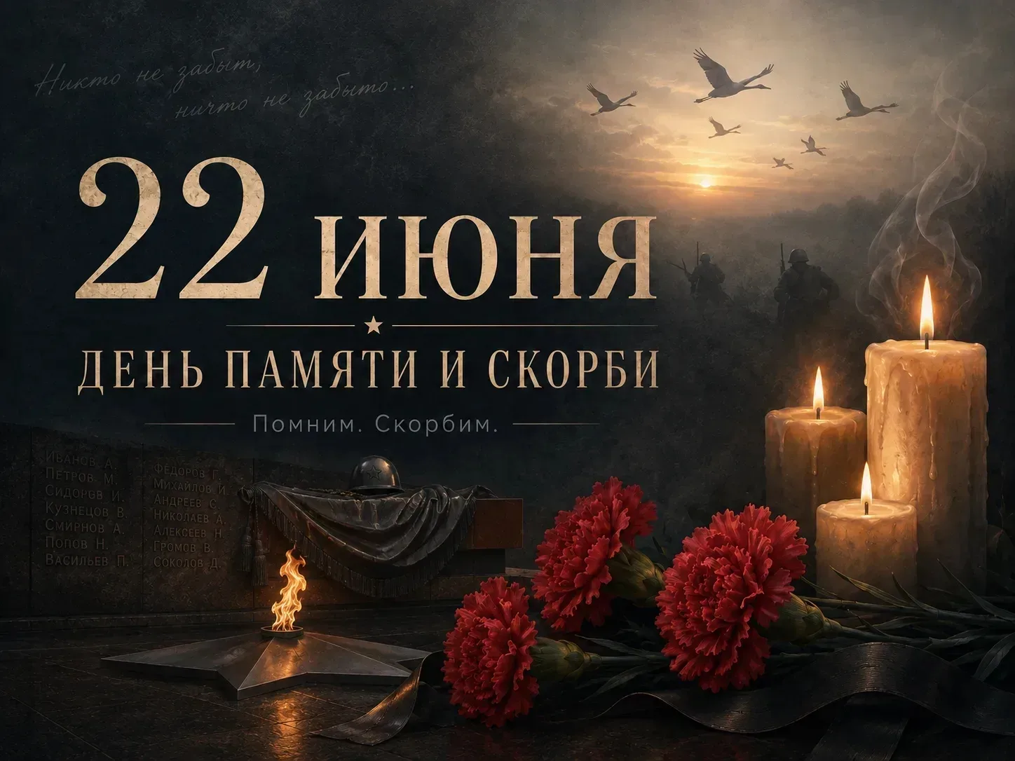 🕯️ Сегодня – День памяти и скорби

Ровно 85 лет назад началась Великая Отечественная война, которая