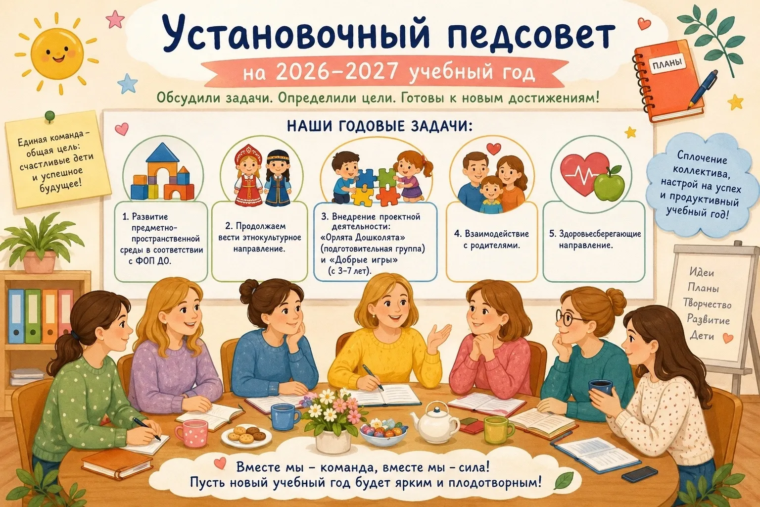 📚 📖 Установочный педагогический совет — старт нового учебного года! 🍁