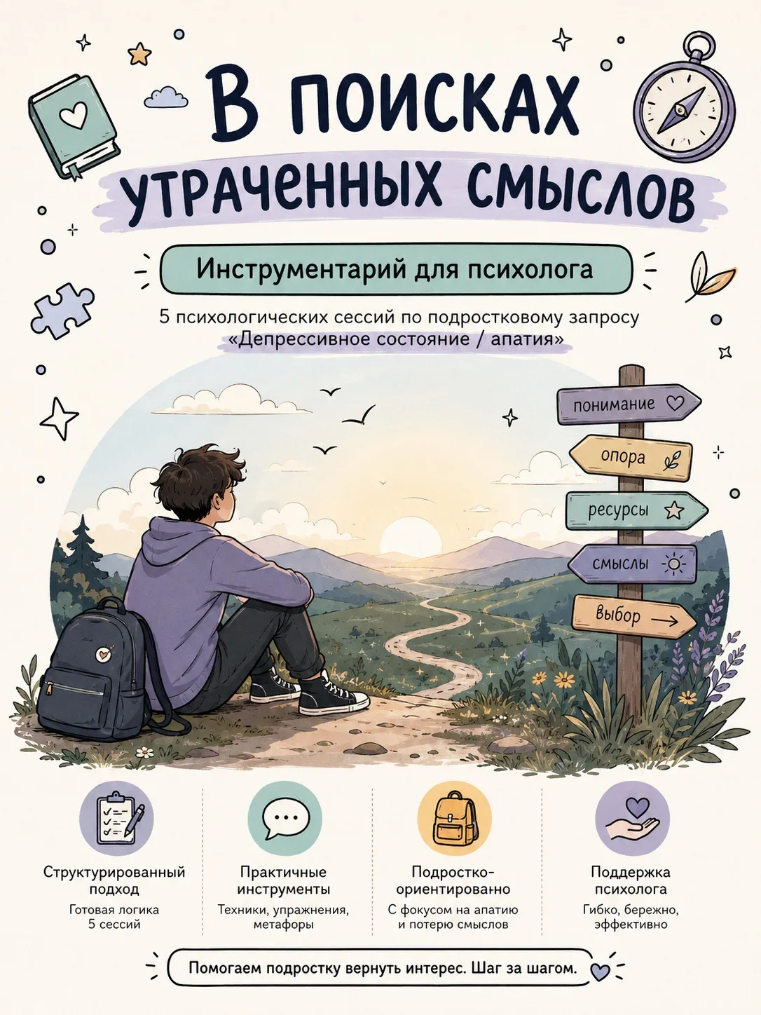 ‼Каждый первый школьный психолог или частный практик сталкивается с этим запросом. Подростковая апат