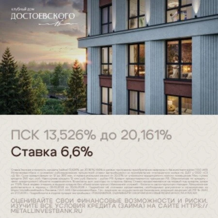 Достоевского 16. Клубный дом в центре Перми. Ставка 6,6%