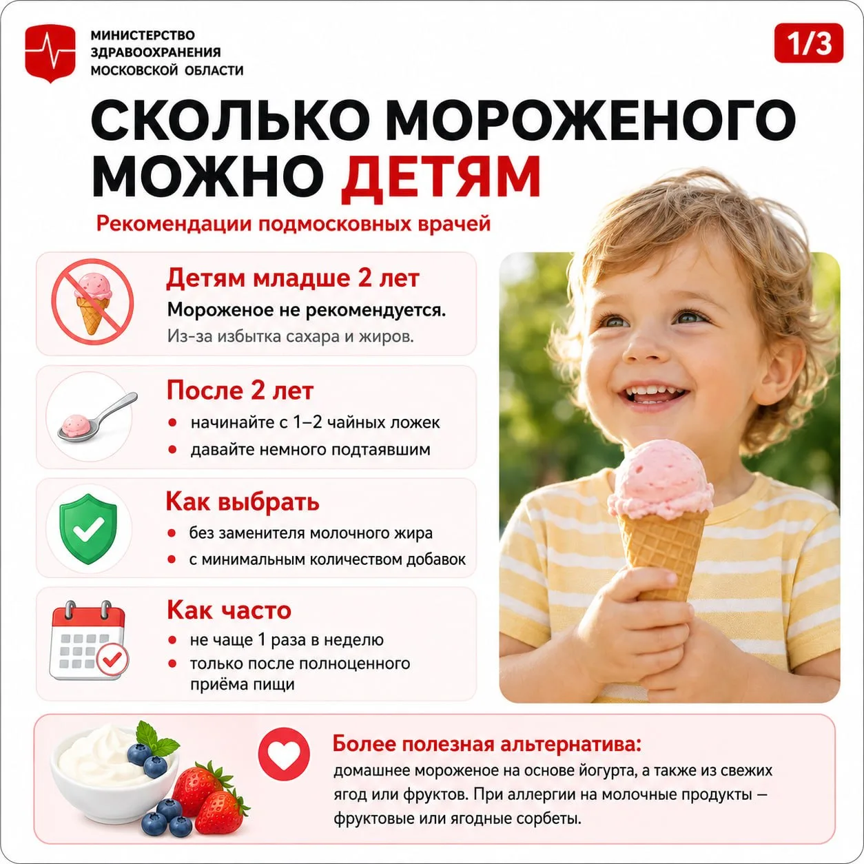 Пломбир, фруктовый лёд или сорбет?