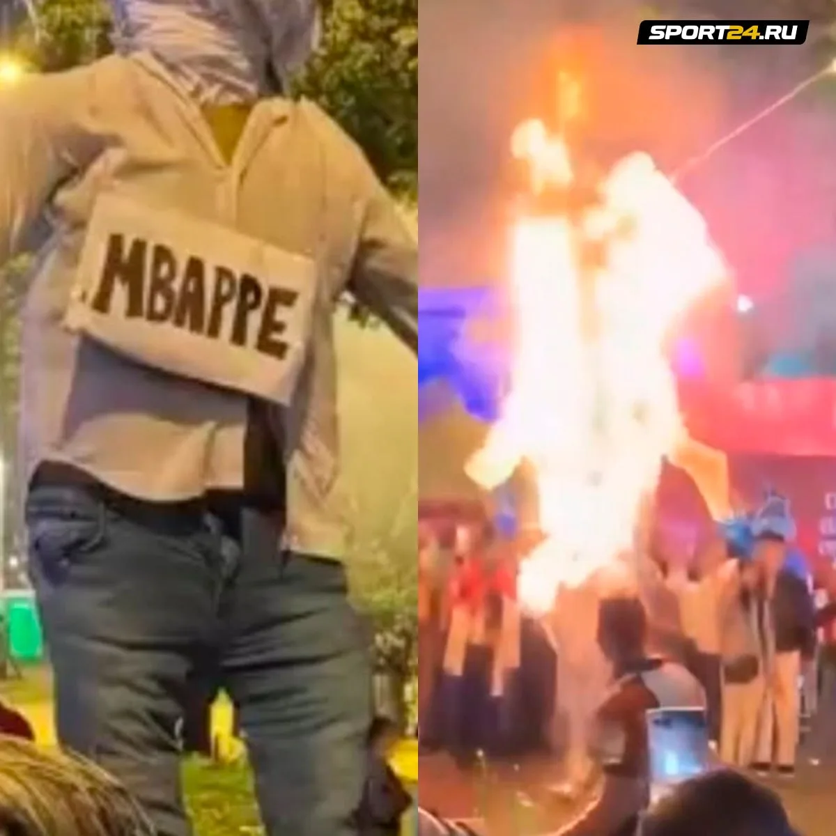 В Парагвае сожгли чучело Мбаппе на празднике Сан-Хуан. Так Килиана объявили «врагом пар...