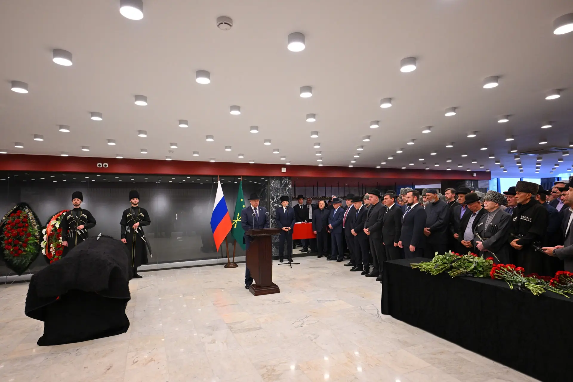 Сегодня в столице Республики Адыгея Майкопе принял участие в церемонии прощания с Исхак...
