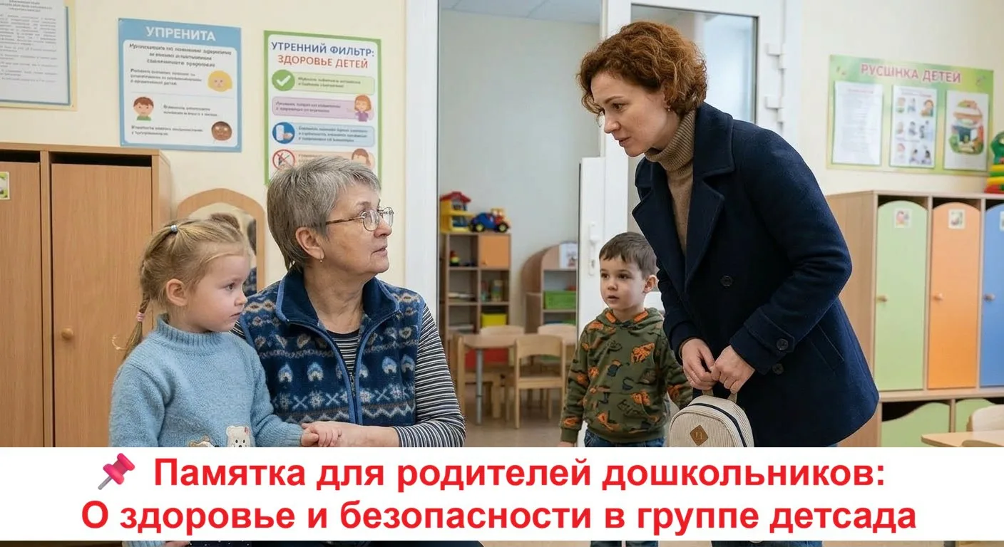 📌 Памятка для родителей: О здоровье и безопасности в группе