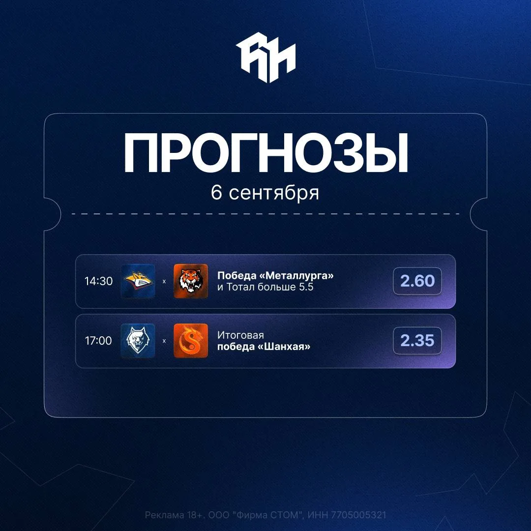 Прогнозы на игровой день 🧐