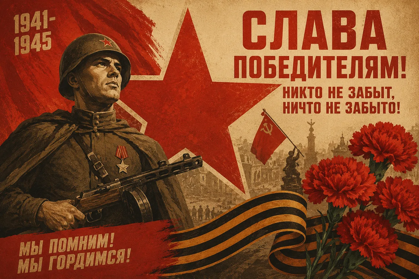 С ДНЕМ ВЕЛИКОЙ ПОБЕДЫ!  С 9 Мая!  Мирного неба над головой!