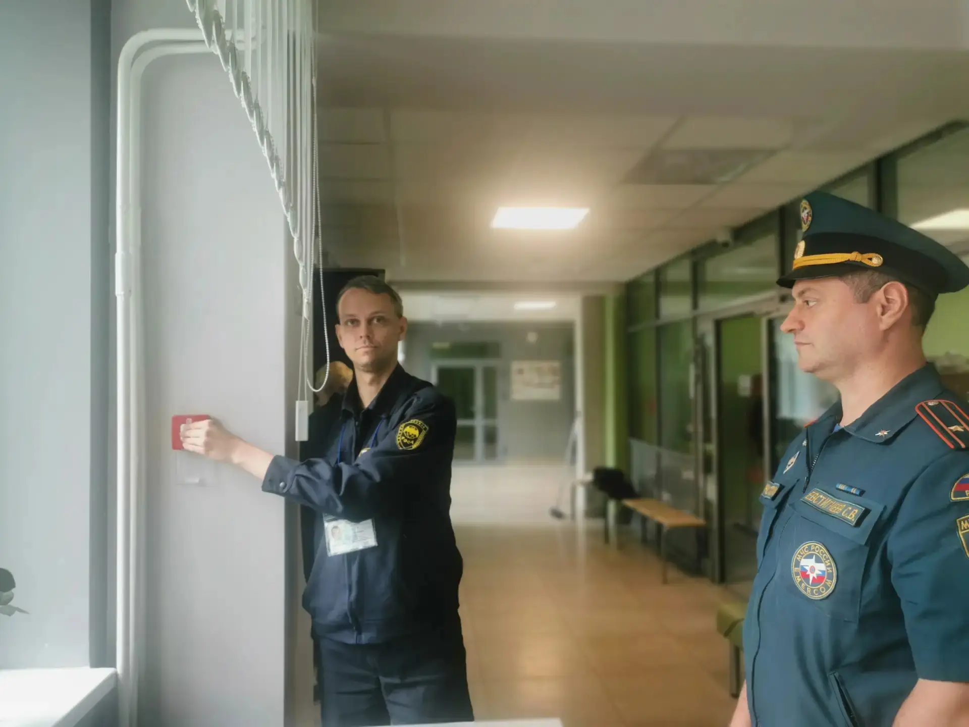 Сегодня в школе прошла областная тренировка по действиям обучающихся и персонала при во...