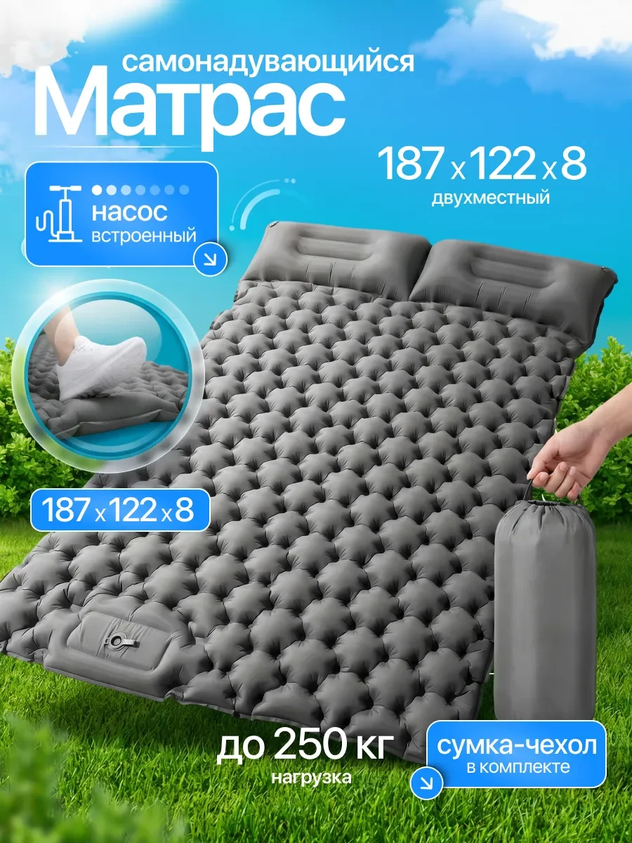 Матрас надувной с встроенным насосом BERKET 
        
        Cнизилась цена:
        Цена новая: 33