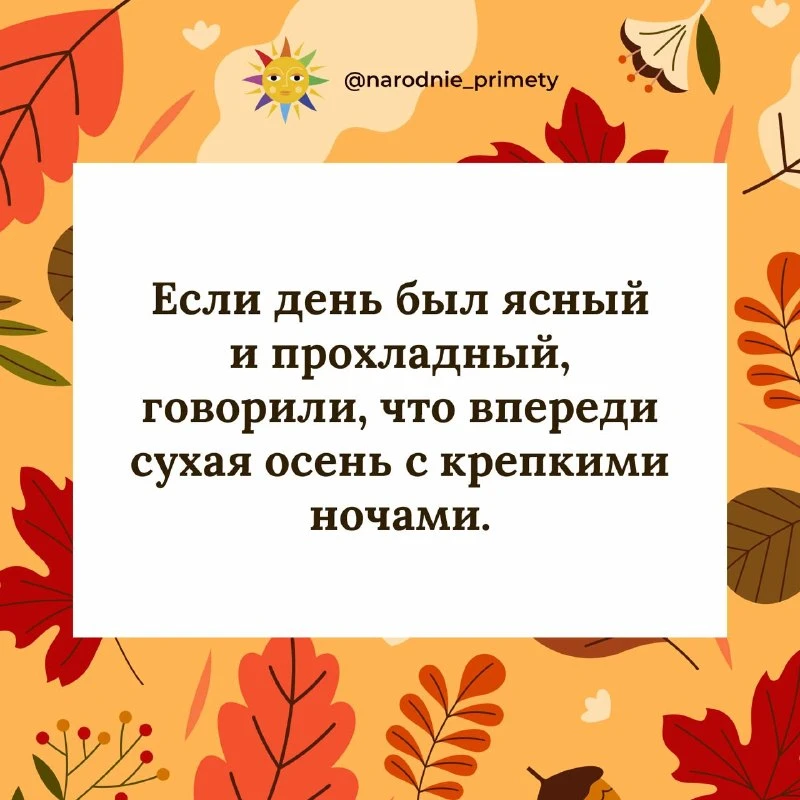 🌞Народные приметы