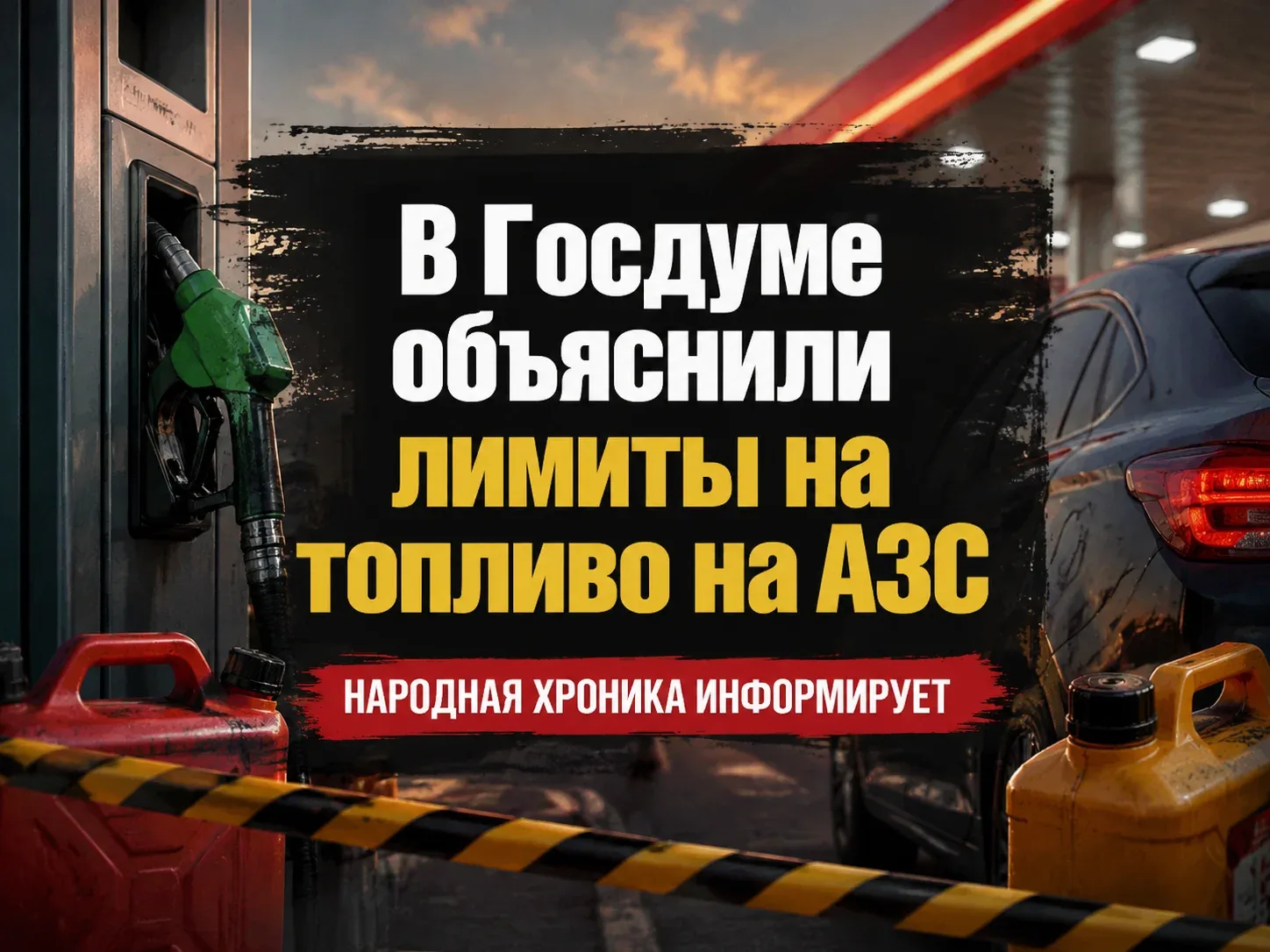 В Госдуме объяснили лимиты на топливо на АЗС.
