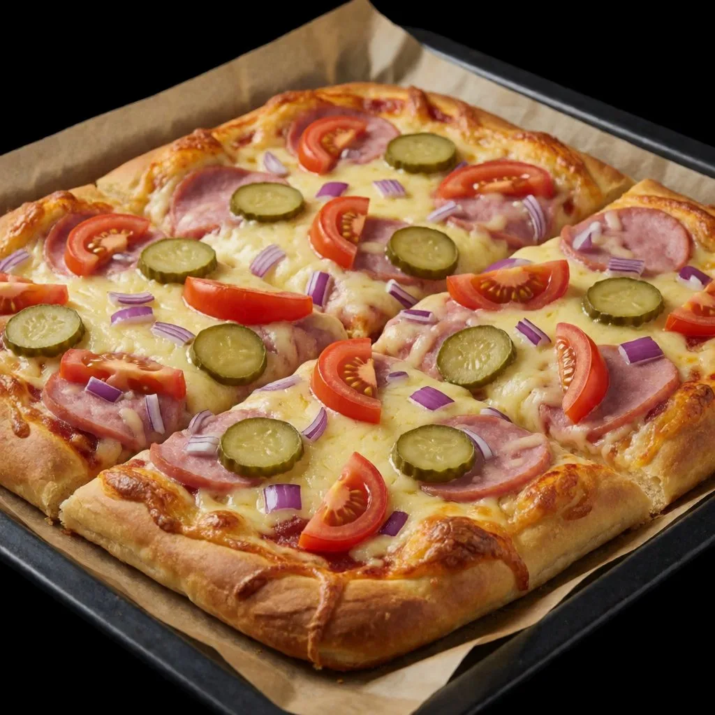 🍕 Быстрый пирог-пицца