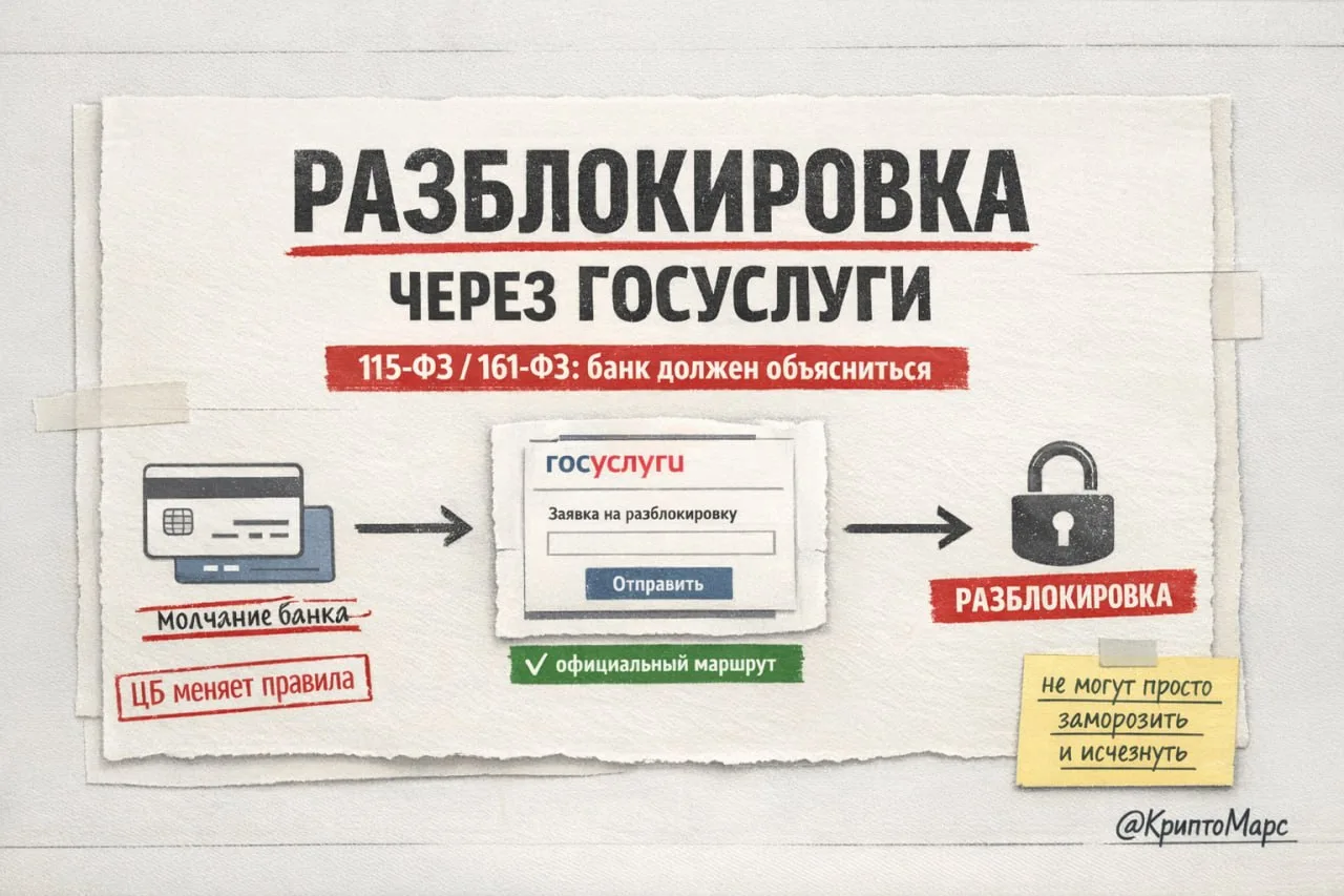 ‼️ Карты по 115-ФЗ и 161-ФЗ просто так морозить уже не получится